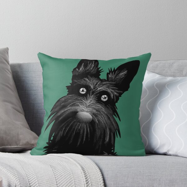 Item preview, Cute Scotty Scottie Dog - Dark Green designed and sold by VicEllisArt.