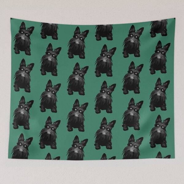 Item preview, Cute Scotty Scottie Dog - Dark Green designed and sold by VicEllisArt.