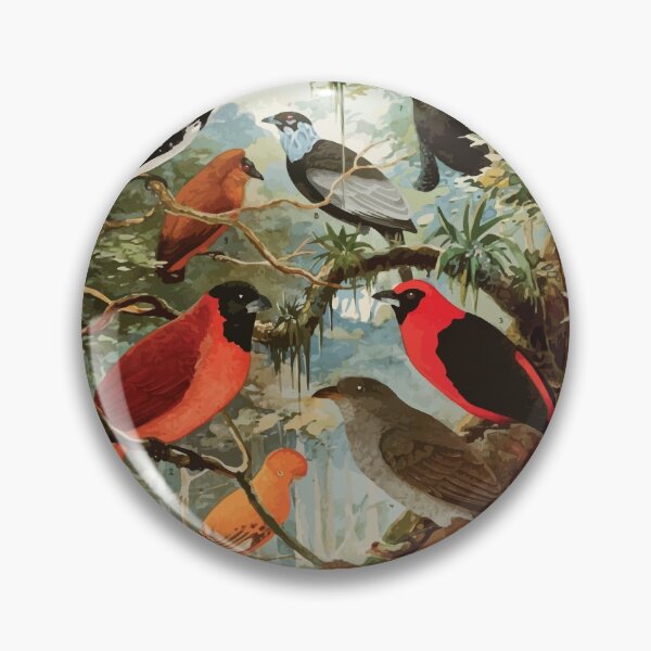 Item preview, Birds of the Amazon Album de aves amazonicas Emil Goldi 1906 049 Tie tinga Pipira Cri cri o Ioao de barro Gallo da serra Pavao do mato designed and sold by WetdryvacRB01.