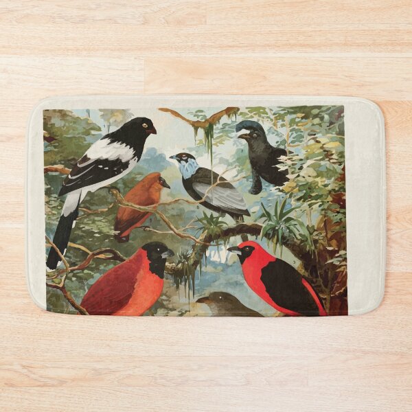 Item preview, Birds of the Amazon Album de aves amazonicas Emil Goldi 1906 049 Tie tinga Pipira Cri cri o Ioao de barro Gallo da serra Pavao do mato designed and sold by WetdryvacRB01.