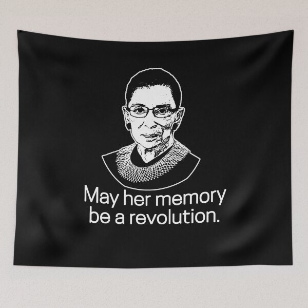 Item preview, May Her Memory be a Revolution Ruth Bader Ginsburg SCOTUS NOTORIOUS RBG designed and sold by LoveAndDefiance.