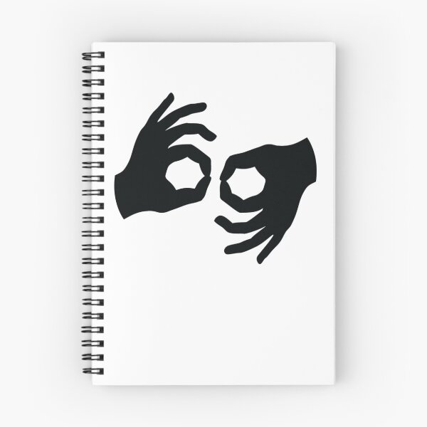 Item preview,  American Sign Language ASL Interpreter hands symbol in black.  designed and sold by ASLstyles.