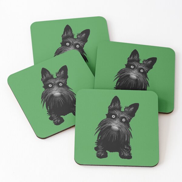 Item preview, Cute Scotty Scottie Dog - Bright Green designed and sold by VicEllisArt.