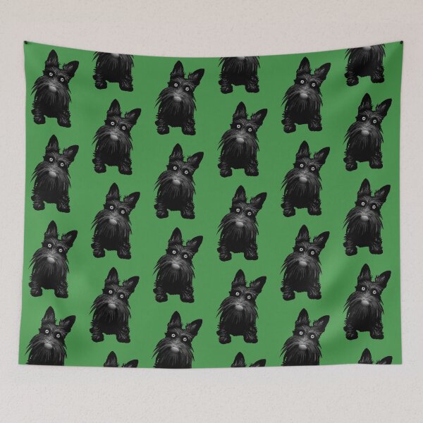Item preview, Cute Scotty Scottie Dog - Bright Green designed and sold by VicEllisArt.