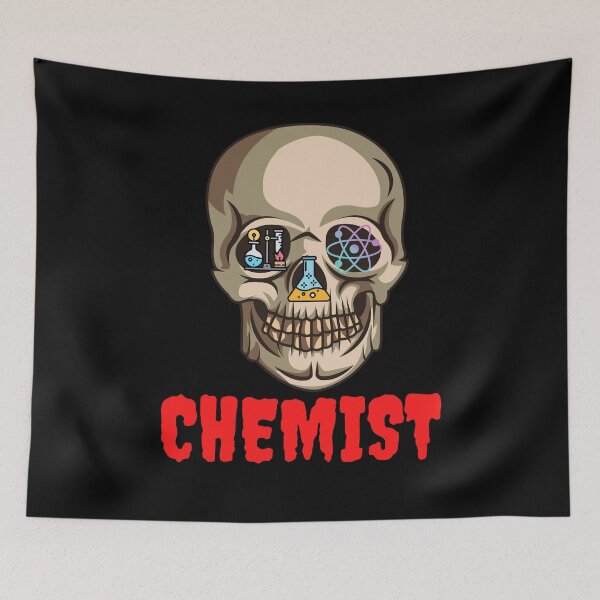 Item preview, HALLOWEEN SKULL CHEMIST CHEMISTRY designed and sold by Hippiesole.