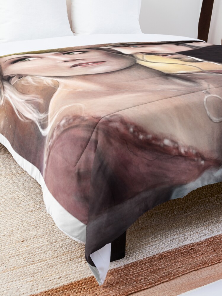 Alternate view of "Breathe, Swan..." Comforter