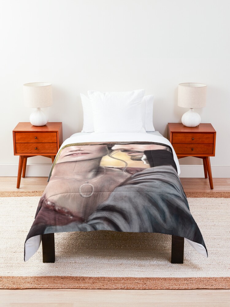 Alternate view of "Breathe, Swan..." Comforter