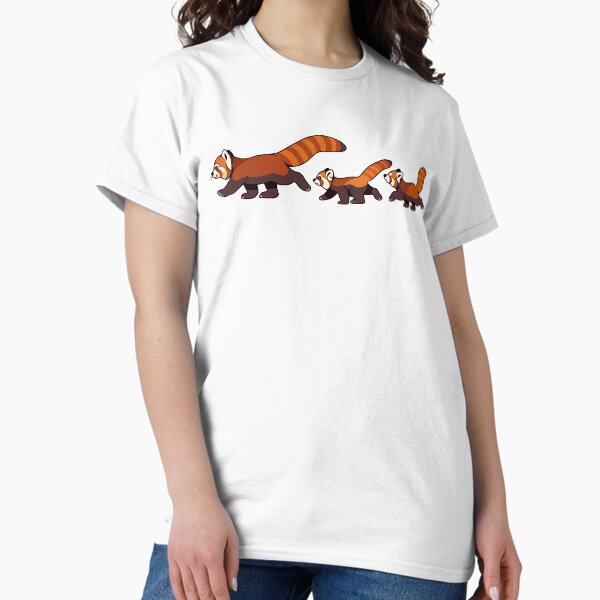 Vista previa del artículo con la obra «Familia panda rojo», diseñado y vendido por Mr.Lemur.