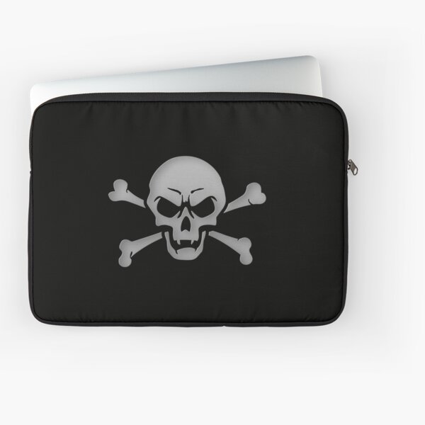 Scowling Skull Laptop Sleeve