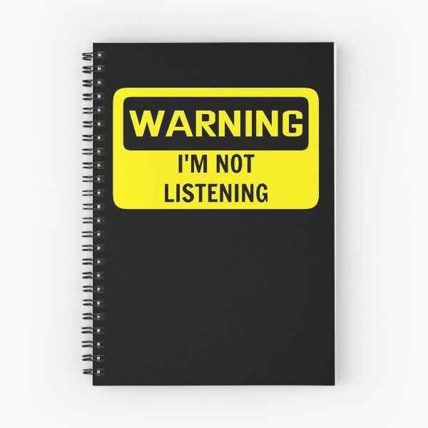 Item preview, Warning I'm not listening Teenager Introvert Funny Design designed and sold by FP-POD.