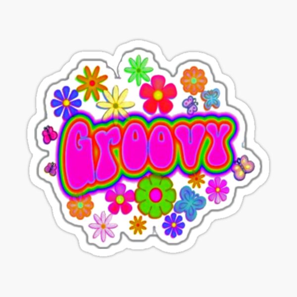 Autocollant Groovy Sticker