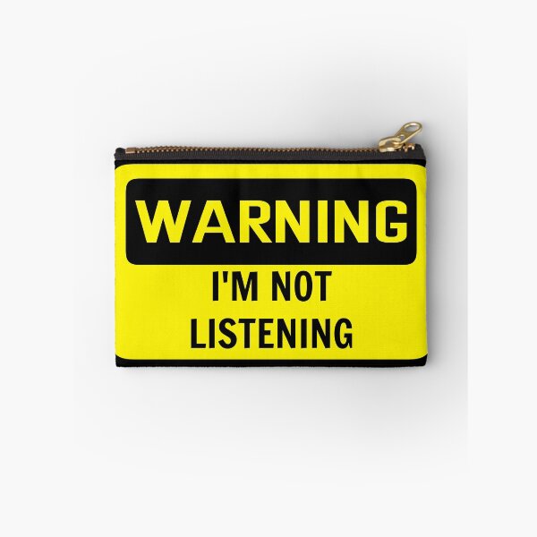 Item preview, Warning I'm not listening Teenager Introvert Funny Design designed and sold by FP-POD.