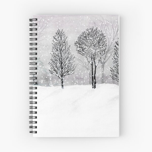 Item preview, Winter Snow Watercolor Scene designed and sold by littrellart.