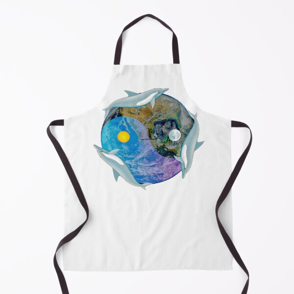 Item preview, Yin Yang Earth Symbol with dolphins designed and sold by Guyshka.