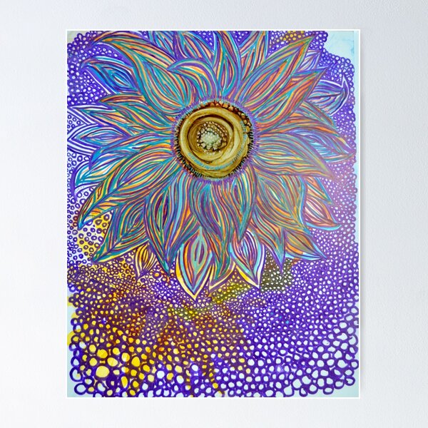 Item preview, Psychedelic Sunflower designed and sold by Brenda Mordue Humphries.