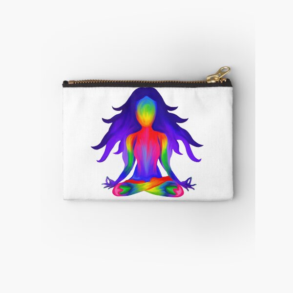 Item preview, Rainbow Yoga Half Lotus Pose designed and sold by Deborah Camp.