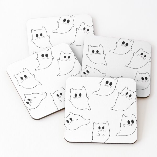 Item preview, Spooky Ghost Cats designed and sold by ECMazurDesign.