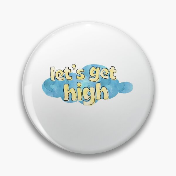 Item preview, Let's Get High Clouds Watercolor Weed designed and sold by sharedipmemes.