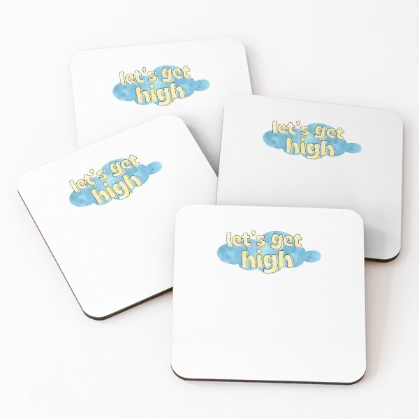 Item preview, Let's Get High Clouds Watercolor Weed designed and sold by sharedipmemes.