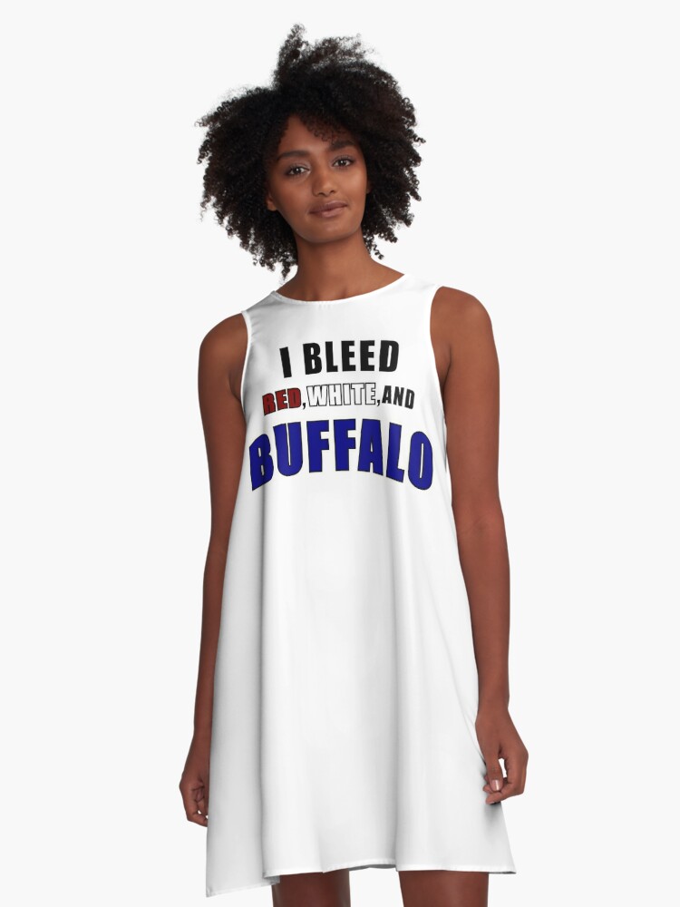 LaurenElin I Bleed Red White and Buffalo T-Shirt