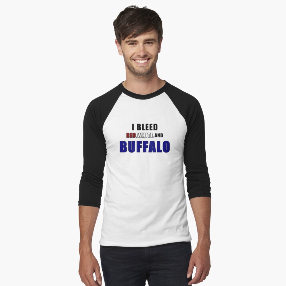 LaurenElin I Bleed Red White and Buffalo Long Sleeve T-Shirt