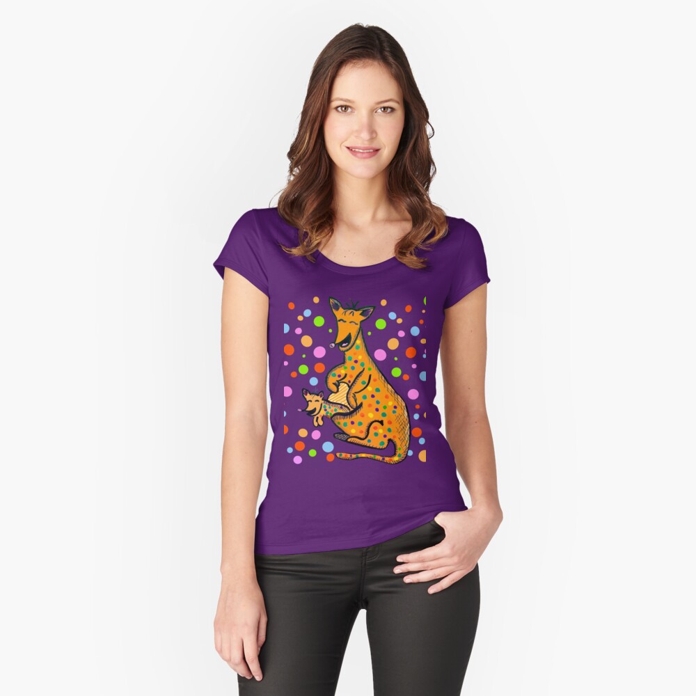 Item preview, Fitted Scoop T-Shirt designed and sold by HappigalArt.