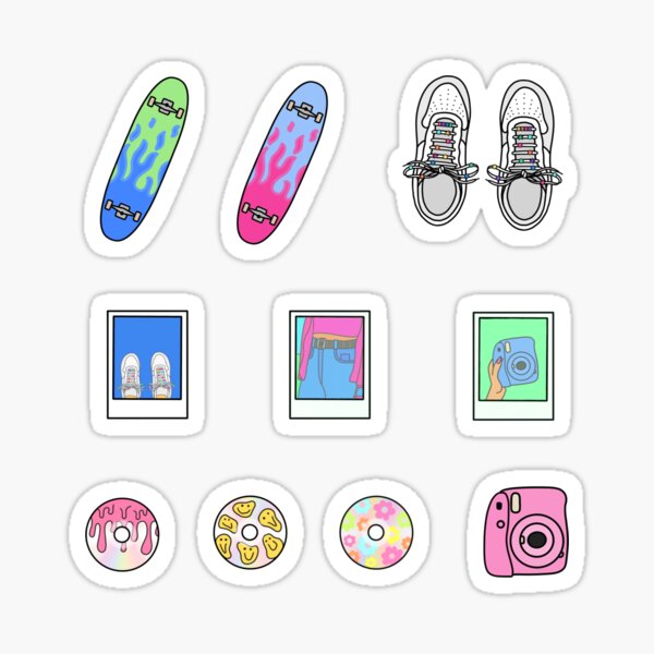 Indie Aesthetic Pack Sticker For Sale By Pastel PaletteD Redbubble   St,small,507x507 Pad,600x600,f8f8f8 