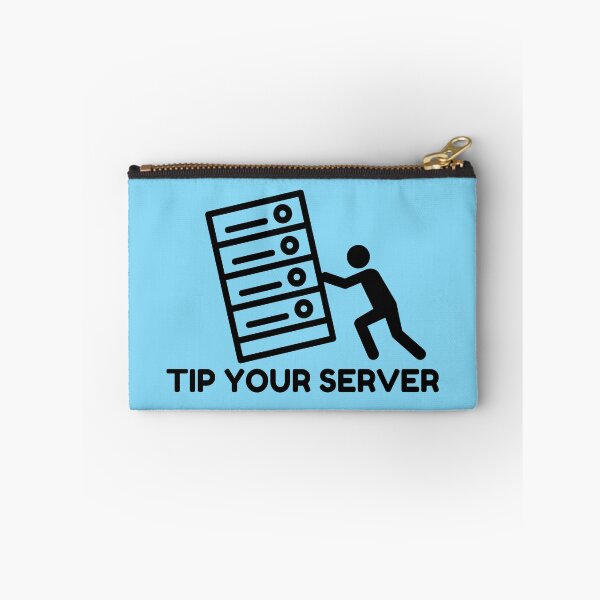 Item preview, Tip Your Server Funny Design- black designed and sold by MixedBagMerch.