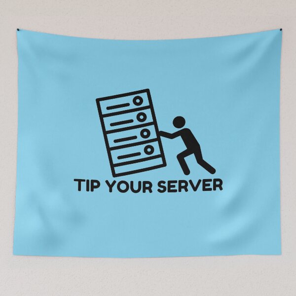 Item preview, Tip Your Server Funny Design- black designed and sold by MixedBagMerch.