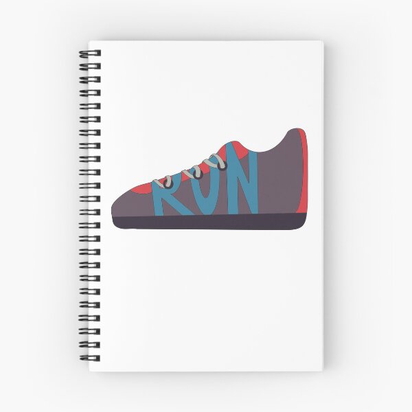 Item preview, Red, Blue, and Purple Running Shoe Doodle designed and sold by klaireep.