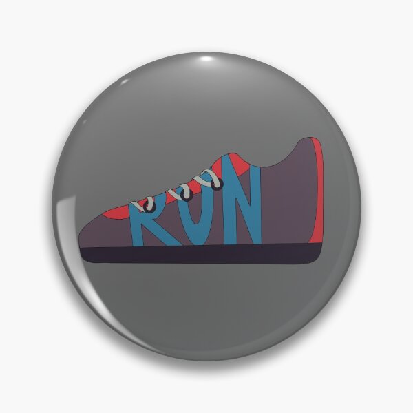 Item preview, Red, Blue, and Purple Running Shoe Doodle designed and sold by klaireep.