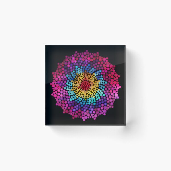 Item preview, 7 Chakra Dots Mandala - 21 BBG designed and sold by chakraplaza.