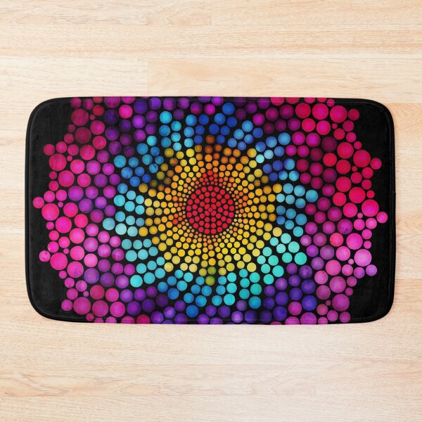 Item preview, 7 Chakra Dots Mandala - 21 BBG designed and sold by chakraplaza.