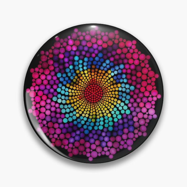 Item preview, 7 Chakra Dots Mandala - 21 BBG designed and sold by chakraplaza.