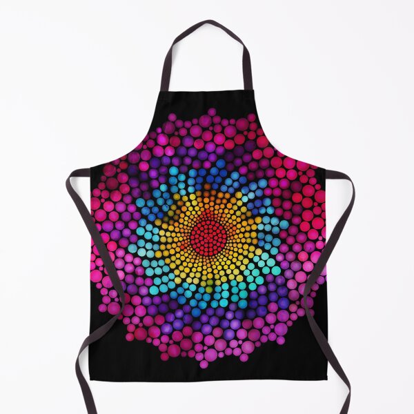 Item preview, 7 Chakra Dots Mandala - 21 BBG designed and sold by chakraplaza.