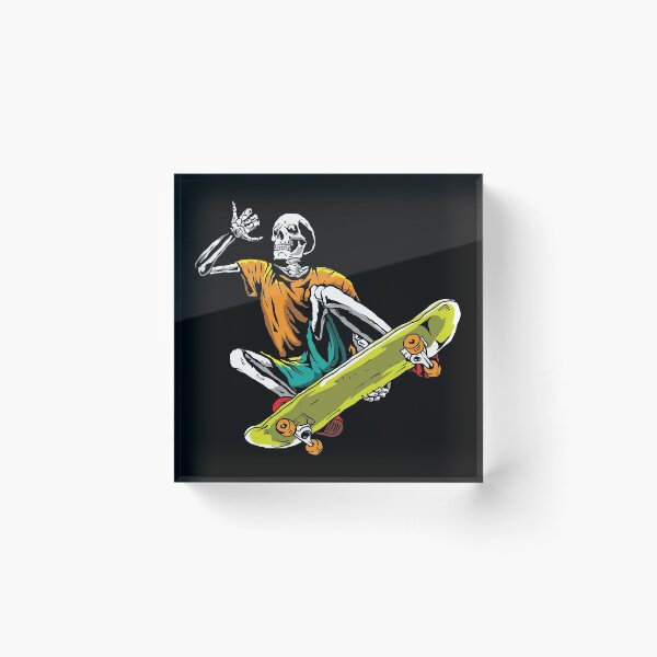 Item preview, Skeleton Skater In Halloween With Skateboard designed and sold by AxzoGerman.