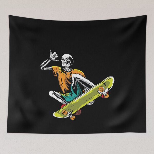 Item preview, Skeleton Skater In Halloween With Skateboard designed and sold by AxzoGerman.