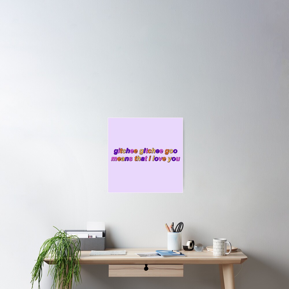 "Gitchee Gitchee Goo 1" Poster by WavyGrayvy | Redbubble