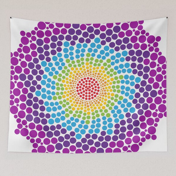 Item preview, 7 Chakra Dots Mandala - 21 WBG designed and sold by chakraplaza.