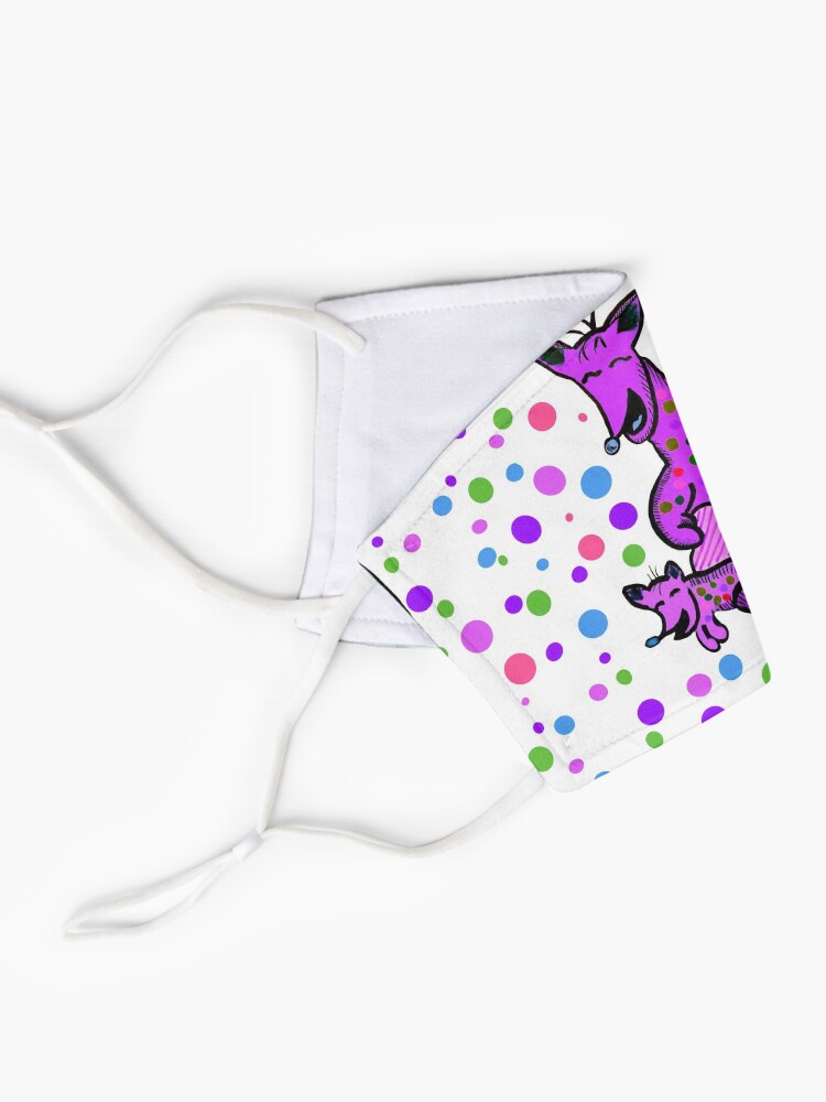 Alternate view of Kangaroo with Baby Laughing Purple Mask