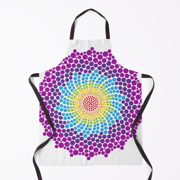 Item preview, 7 Chakra Dots Mandala - 21 WBG designed and sold by chakraplaza.