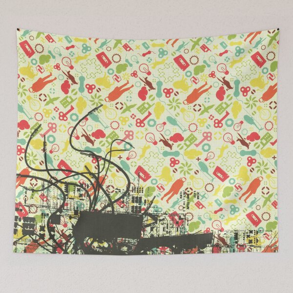 Item preview, 80s Aesthetic - Pop Art Rainbow Pattern designed and sold by elevens.