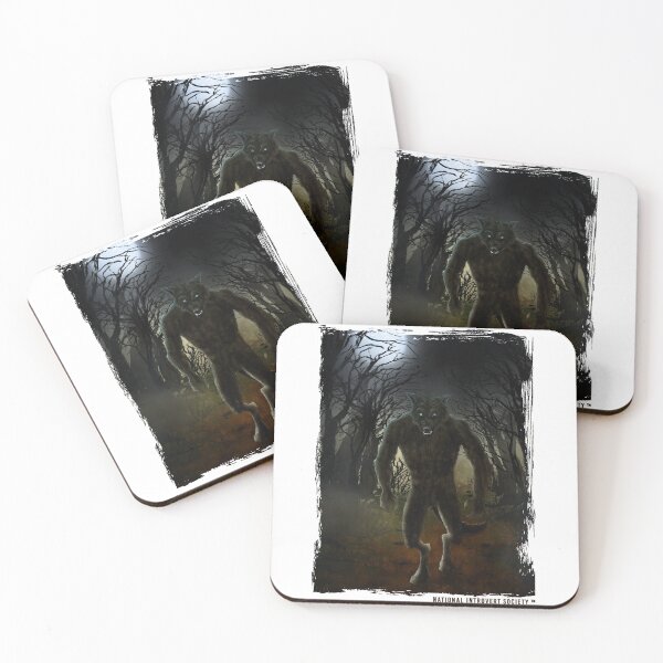 Item preview, Michigan Dogman - Beast of Bray Road - Original Comic Watercolor Cryptid Artwork designed and sold by NatIntrovertSoc.
