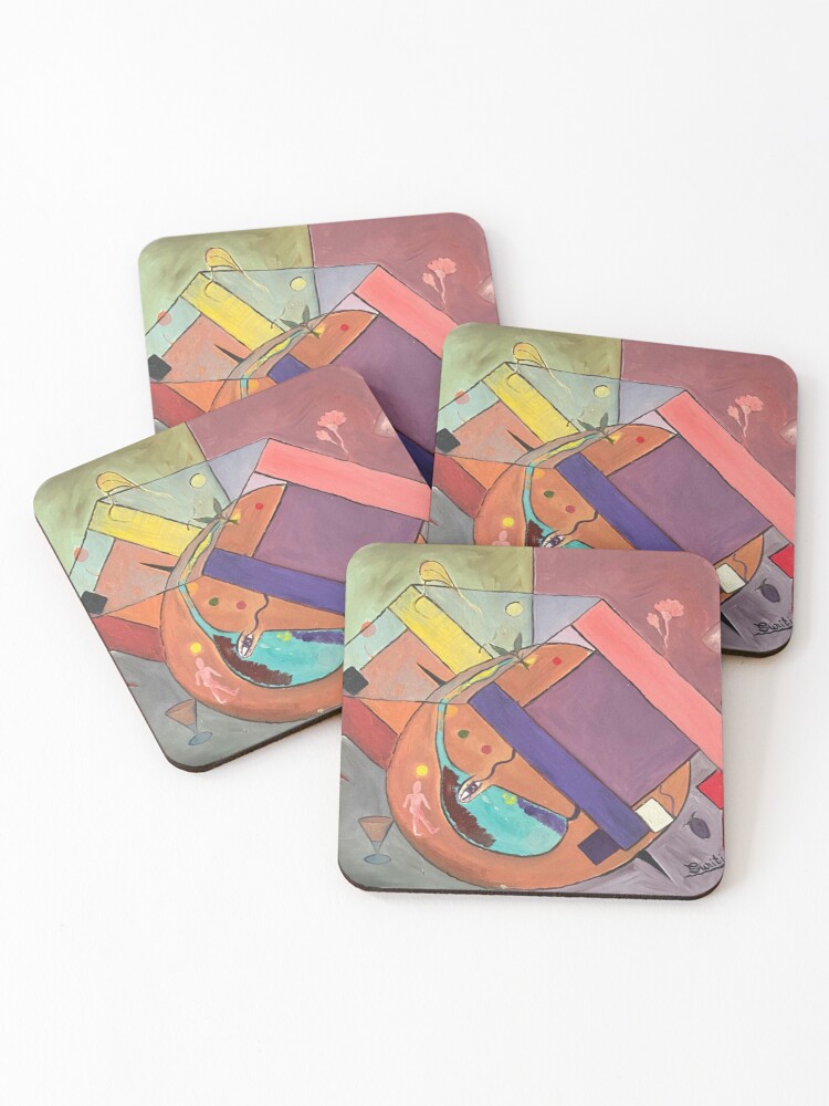 Thumbnail 1 of 5, Coasters (Set of 4), Soaking designed and sold by Makelifeeasy.