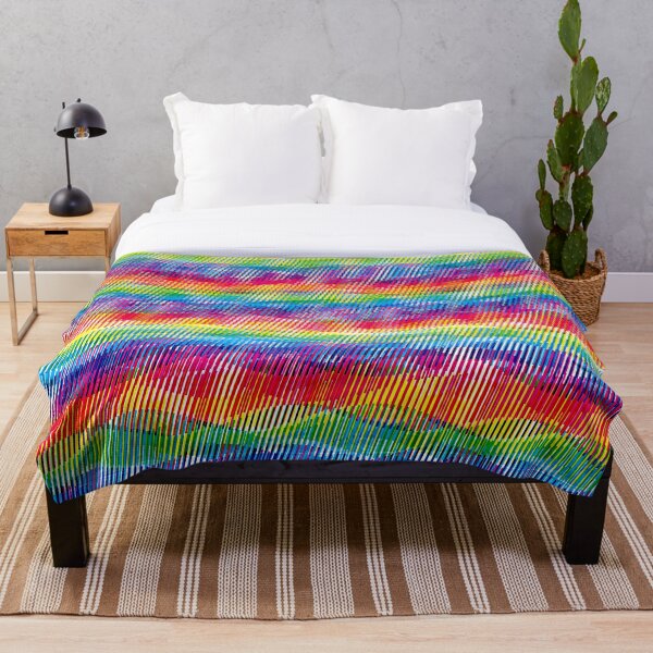 Item preview, Rainbow Wave Stripes (CMY Interrupting Stripes Plot) designed and sold by RunStopRestore.