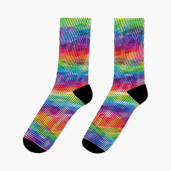 Item preview, Rainbow Wave Stripes (CMY Interrupting Stripes Plot) designed and sold by RunStopRestore.