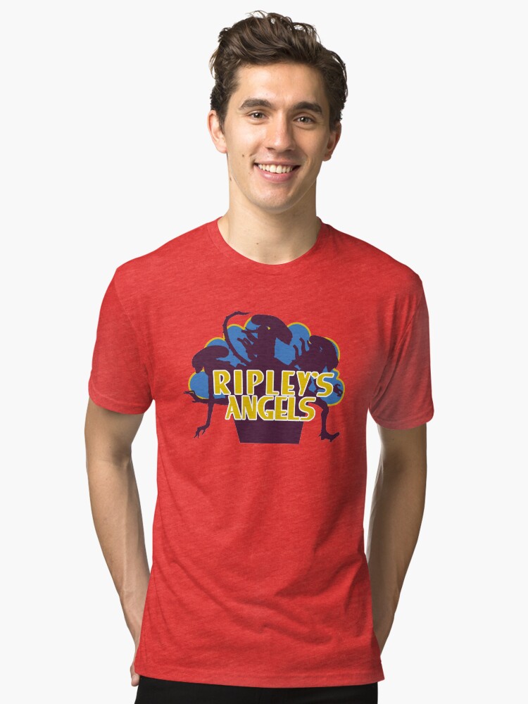 Alternate view of Ripleys Angels - Vintage Tri-blend T-Shirt