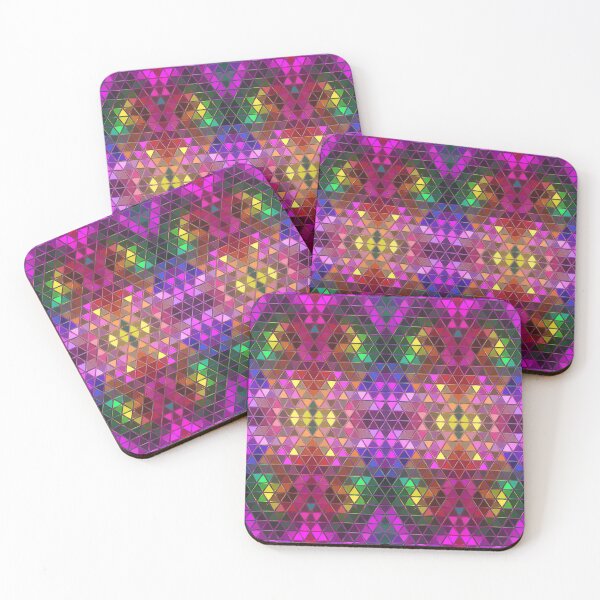 Item preview, Glowing Triangles Mosaic Pattern designed and sold by royrahul.