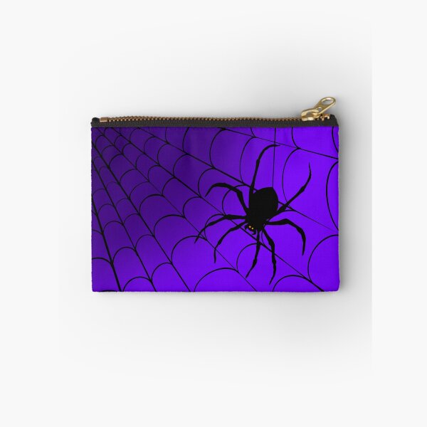 Item preview, Creepy Spider and Web Purple designed and sold by Zurickdesigns.