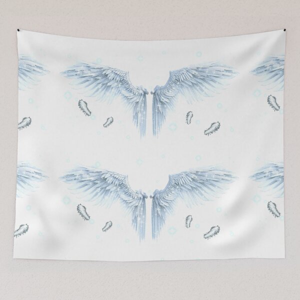 Item preview, Angel White Feathers Wings in the back Breathe Heaven Fantasy Sky designed and sold by Jolly-Yosei.